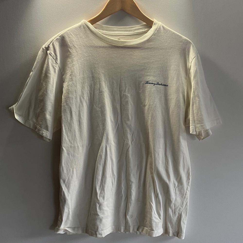 Tommy Bahama Cream Short Sleeve Tee